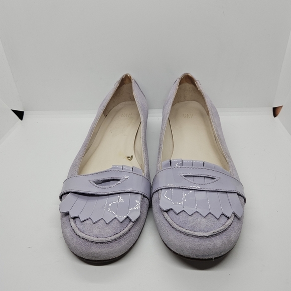 Gap lavender suede kilty loafers size 8 - Picture 2 of 10